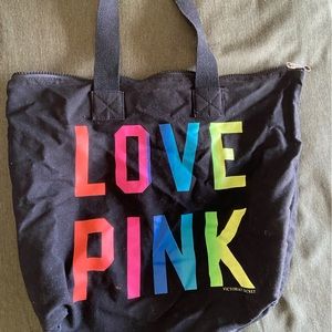 Pink zip bag